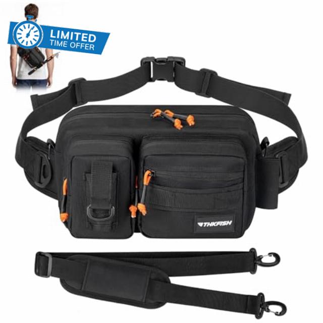THKFISH 800D Fishing Tackle Bag Fanny Pack