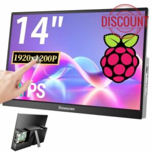 14inch Touchscreen Monitor for Raspberry Pi 5/4B/3B+/3B Screen