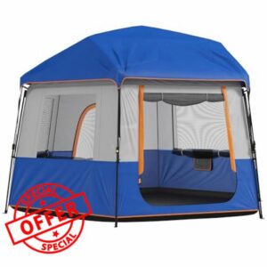 Outsunny 4-6 Person Easy Setup Camping Tent
