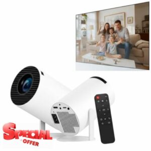 4K Smart Projector - 2026 Portable Projector for Bed Room