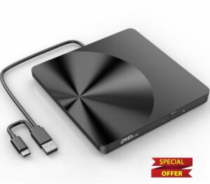 BRIGHTSHOW Portable External CD/DVD Drive