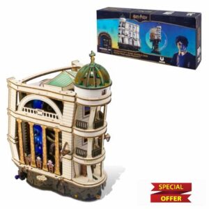 UGEARS Harry Potter™ Gringotts™ Bank Marble Run 3D Puzzle - 3D Wooden Puzzles for Adults