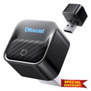 2026 Upgrade Ottocast Mini Core Wireless CarPlay Adapter