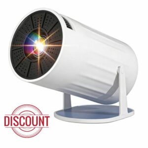 Mini Projector 4K 1080P Bluetooth Projector Portable TV Projector for Bedroom with WiFi 6 and Bluetooth 5.2