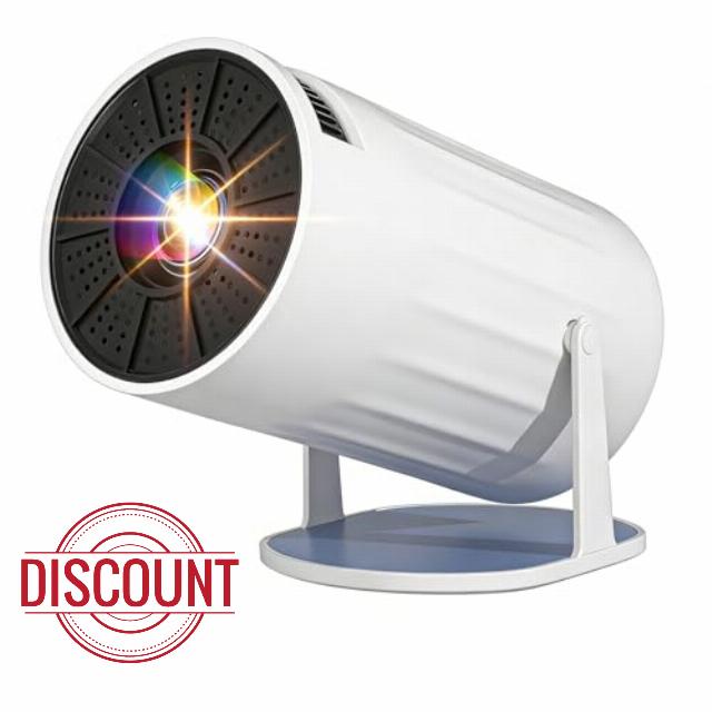 Mini Projector 4K 1080P Bluetooth Projector Portable TV Projector for Bedroom with WiFi 6 and Bluetooth 5.2