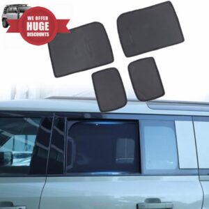 Car Window Shades for @Land R&over Defender 110 130 Accessories 2020-2026 Stretchable&Breathable Rear Side Sunshade Screens UV Protection for Baby Family Pet