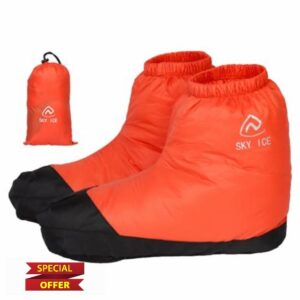 Ultralight Thermal Boots Covers Down Booties Socks Windproof Waterproof for Winter Outdoor Camping Hiking