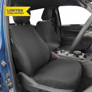 To fit: Ford Ranger Seat Covers 2022 Onwards | Custom Fit Driver & Single Passenger Seat Cover Set | Waterproof