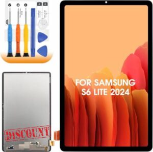 Screen Replacement for Samsung Tab S6 Lite 2024 LCD Display for Galaxy Tab S6 Lite 2024 SM-P620 SM-P625 10.4 inch LCD Screen Digitizer Touchscreen Glass Panel Full Assembly with Repair Tools