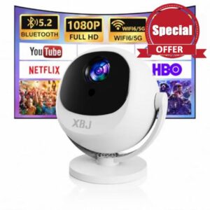 Mini Projector with WiFi 6 & Bluetooth 6.0
