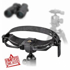 Universal Binocular Tripod Adapter – Binocular Tripod Mount with ¼-20 Thread – Quick Setup