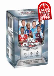 Topps Chrome® UEFA Club Competitions 2025-26 - Value Box (contains 7 packs per box