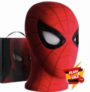 VEXA Spider Hero Mechanical Eyes Homecoming Mask - Super Hero Full Mask Moving Lenses Cosplay Wearable Prop