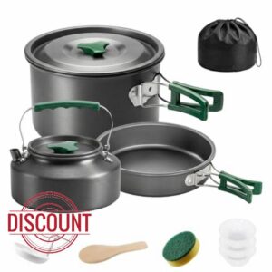 Outsunny Camping Cookware Set for 2-3 People