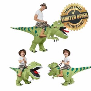 Inflatable Dinosaur Costume For Adults - Polyester Cosplay Outfit | Inflatable T-Rex Costume