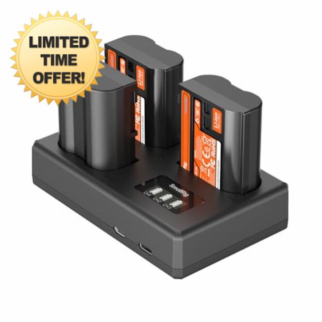 SMALLRIG Camera Battery Kit for Nikon EN-EL15c 6018
