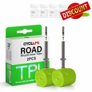 1/2/4 pieces TPU Inner Tube for Road Bikes with Removable Valve Core