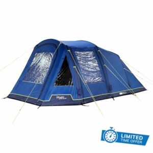 Berghaus Air Adhara 500 Nightfall 5 Man Tent with Darkened Bedrooms & Spacious Living Area