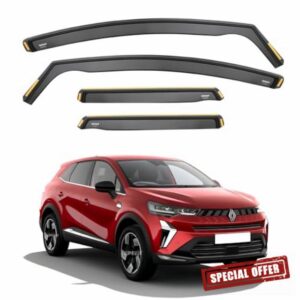 ISPEED Wind Deflectors For Renault Symbioz 2024-2026 5-Door SUV 4pc Set | Keep Your Car Ventilated In Rain & Wind