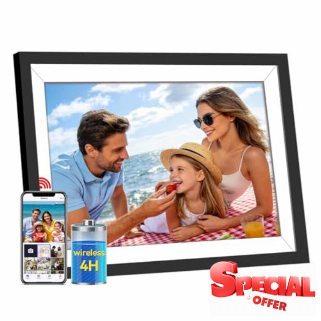 Uhale Digital Picture Frame WiFi 10.1" with 3000mAh Battery