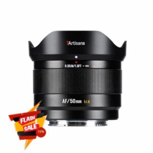 7artisans AF 50mm F1.8 Camera Lens Auto Focus APS-C Large Aperture Prime Lens for Fujifilm Mirrorless Lens (50mm F1.8-X)