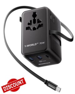Momax Universal Travel Adapter with Cable
