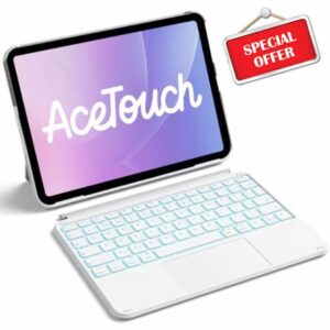 Inateck Ultralight Keyboard Case with Touchpad for iPad A16 11th Gen 2025/10th 2022 (11/10.9 inch)