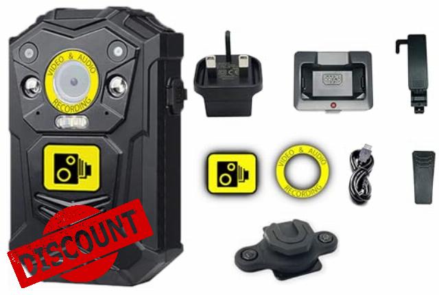 Recall Stealth Body Camera 32GB Ultra HD Wearable Bodycam Body Worn Cam