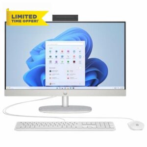 HP 24-CR0062NA | Intel Core i3-N300 Desktop PC | 8GB RAM | 512GB SSD | 23.8" All-in-One Computer | Windows 11 Home | Office & Home PC | Wi-Fi | Fast Performance