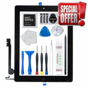 For iPad 4 4th Generation Screen Replacement Digitizer Touch Glass for iPad A1458 A1459 A1460 with Home Butto
