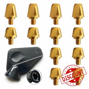Replacement SG gold studs for Adidas Rugby boots. Long 15mm and 11 mm studs for soft ground. 6mm thread. To fit RS15