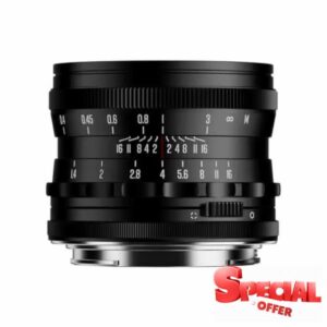 Brightin Star 35 mm f/1.4 Lens for E Mount Manual Focus Full Format 35 mm f1.4 Fixed Focal Length (Black