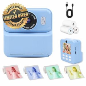 Instant Print Camera with Dual Lens Design