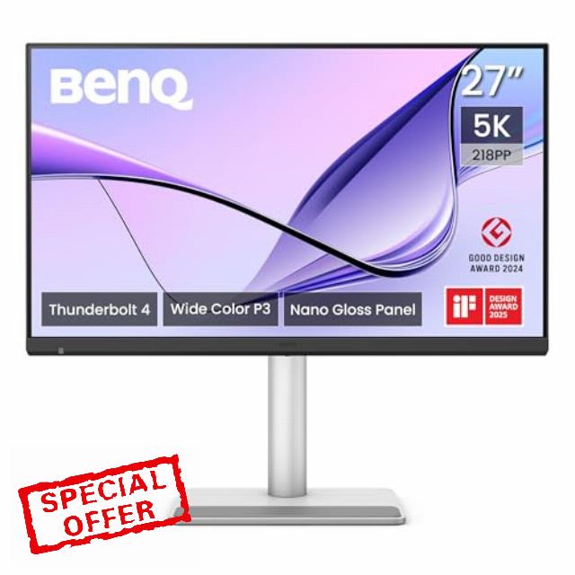 BenQ MA270S 27" Monitor 5K 5120x2880 Nano Gloss for Mac Creators
