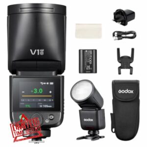 Godox V1 Mid O 55Ws Round Head Camera Flash Speedlite for Olympus Panasonic