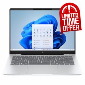 HP OmniBook 7 AI Laptop (14" Full HD+ OLED Display | Intel Core Ultra 7 255U CPU | 16GB LPDDR5-7467MHz RAM | 1TB NVMe SSD | Win 11 Home | Backlit Keyboard | Wi-Fi 7) - Silve