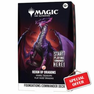 Magic: The Gathering Foundations Commander Deck - Reign of Dragons (English Version)