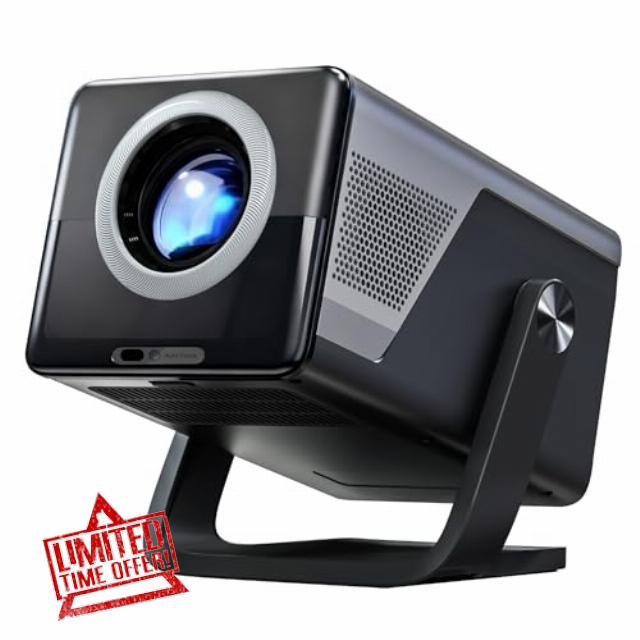 [2000 ANSI Daylight Visible] X7 Native 1080P Smart Mini Projector Support 4K