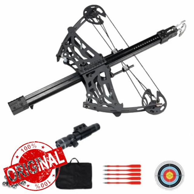 45lbs Ball Compound Bow Rapid Bow Shooter Launcher Arrows Balls Archery (No Battery)
