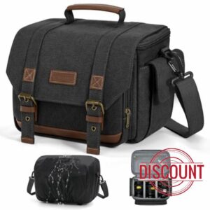 RAINSMORE Vintage Camera Sling Bag