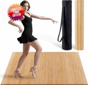 Tap Dance Floor - 8MM 47.8 x 38.5 Inch Portable Dance Floor for Any Surface with Storage Bag