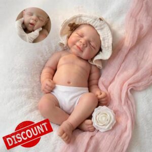Zero pam Floppy Full Body Silicone Baby Dolls Girl-30CM Open Mouth Realistic Reborn Baby Dolls