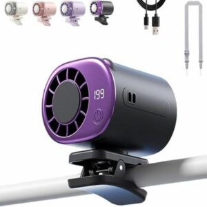 Car Clip on Air Conditioner Fan with LED Display