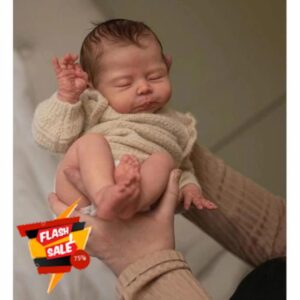 Anano Realistic Reborn Baby Dolls Silicone Full Body Chirstopher For Girls 18 Inch Real Life Squishy Silicone Baby Dolls Floppy Head For Kid 3+ Role Playing