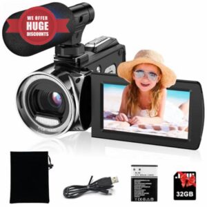Video Camera 4K 48MP Digital Camcorder