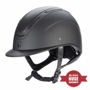 Shires Karben Amity SMRT Leather Horse Riding Hat - Black