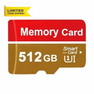 Memory Card 512GB High Speed TF Card Waterproof Memory TF Card Data Storage for Smartphone/Dashcam/Camera/Drone/Sports Camera