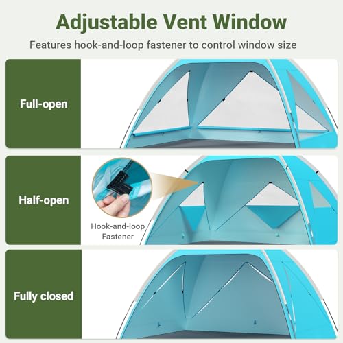 3 Ventilated Mesh Windows