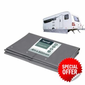 Luxury Caravan Draught Skirt 4m x 500mm – UV-Resistant PVC Weatherproof Awning Skirt with Reinforced Edging