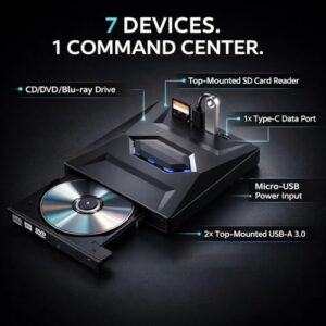 USB C 3.0 Type-C Portable BD/DVD/CD Burner Writer Reader